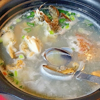 下拵えで濃厚ウマ味☆　「春の海鮮スープ」